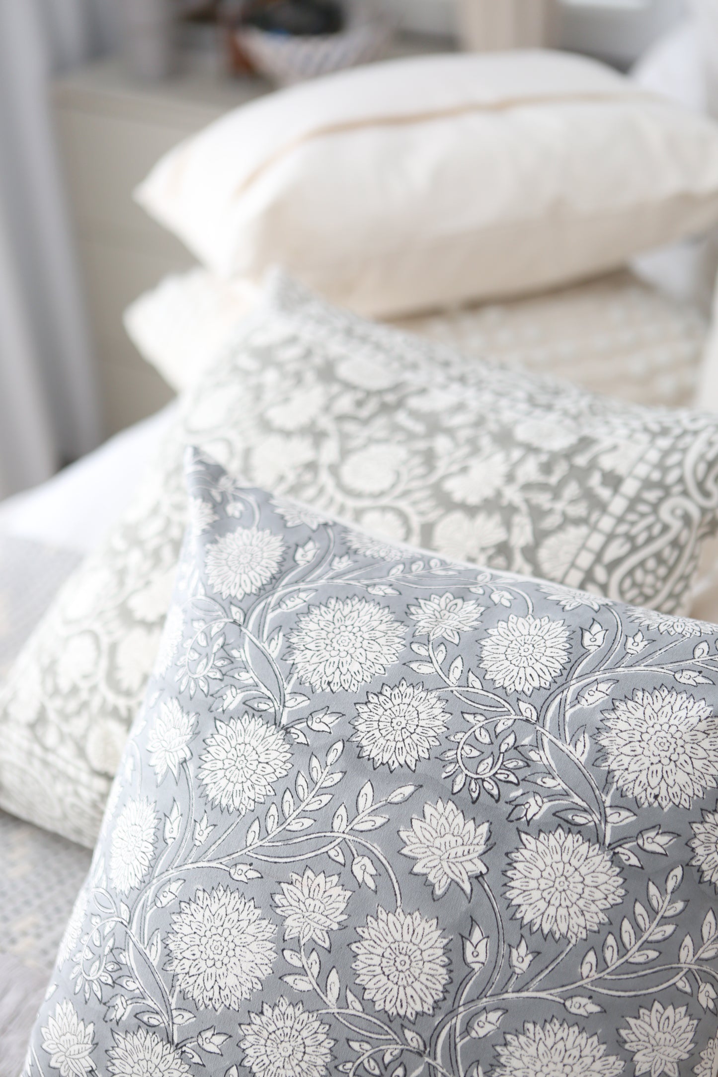 Sky Bloom Cushion Cover