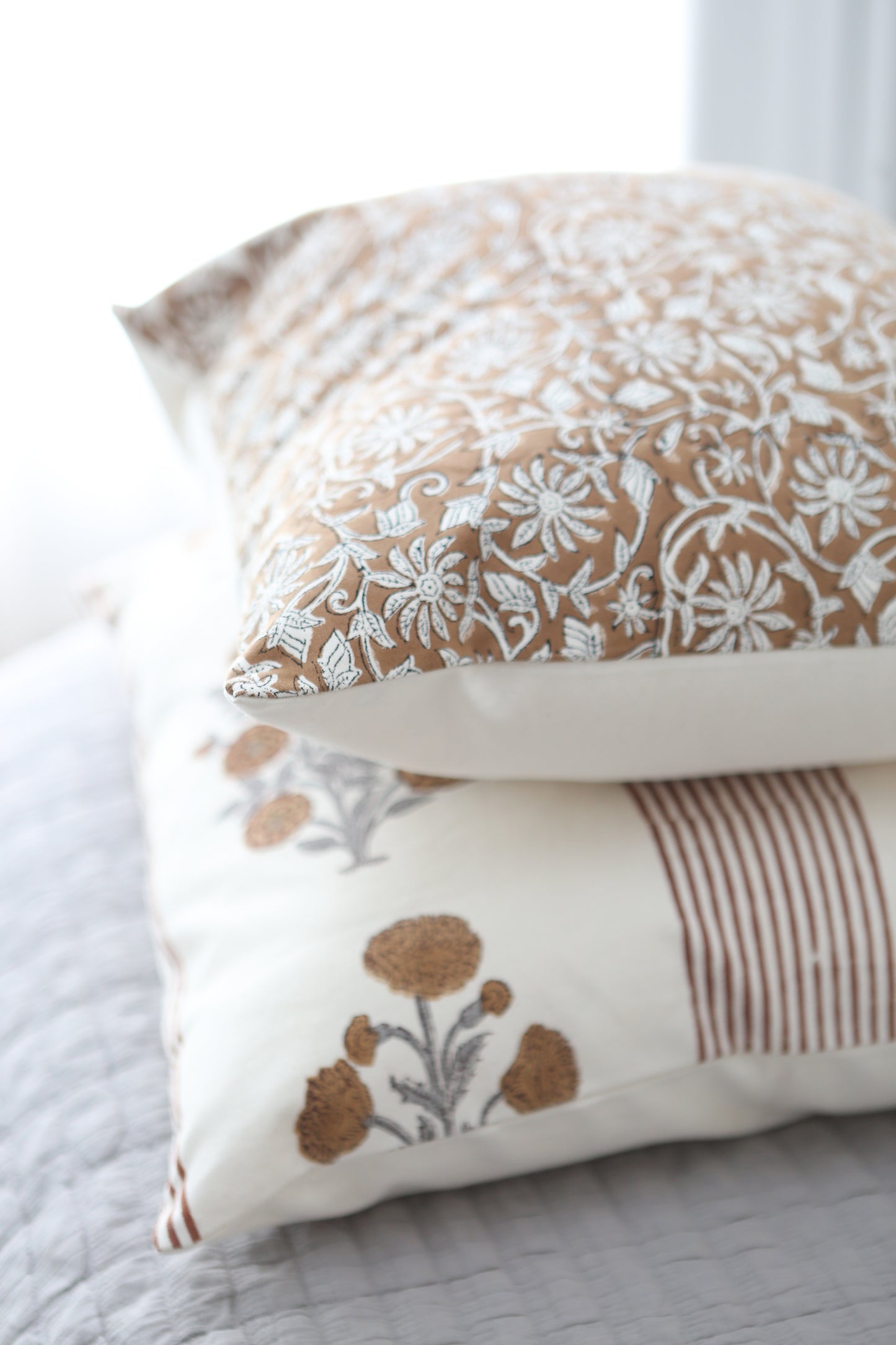 Lines and Petals Cushion Cover