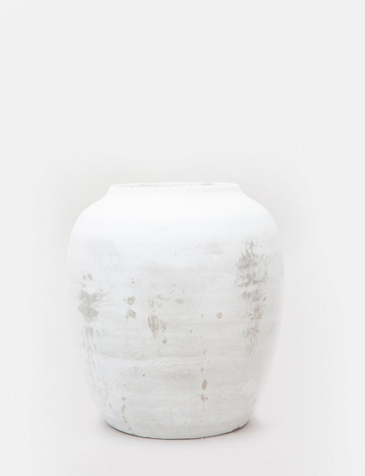 White Concrete Vase