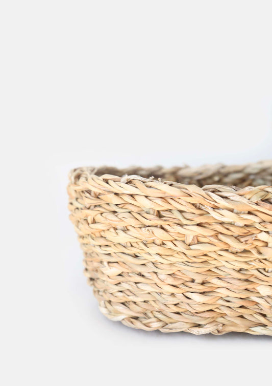 Oval Seagrass Storage Basket - Large