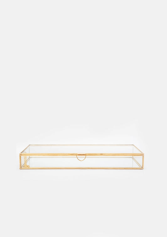 Gold Glass Display Box - Large