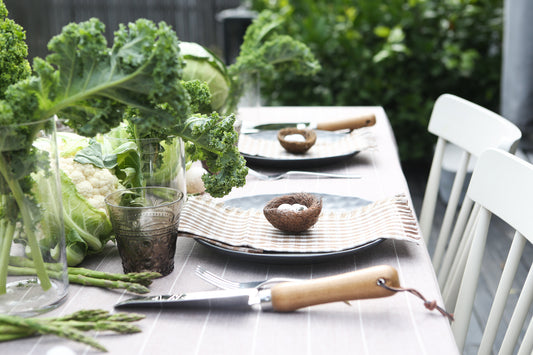 Easter Table Styling In The Vegetable Garden