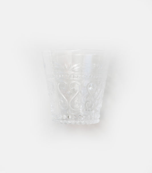 Clear Patterned Tumbler Glass Set