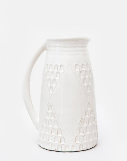 White Diamond Ceramic jug