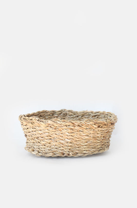 Oval Seagrass Storage Basket - Medium