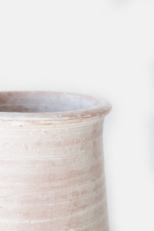 White Washed Terracotta Pot