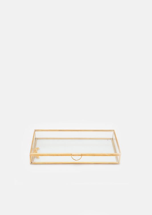 Gold Glass Display Box - Small